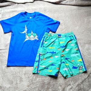Boys swimwear set, size 7, gently used
